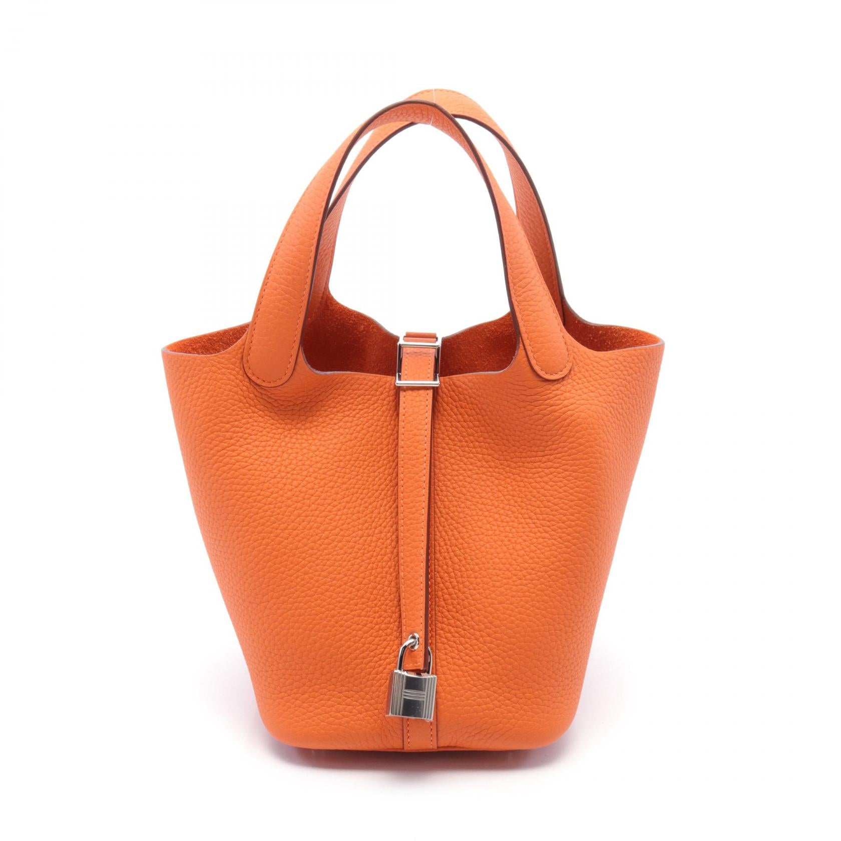 Hermes Picotin Lock PM Handbag Orange