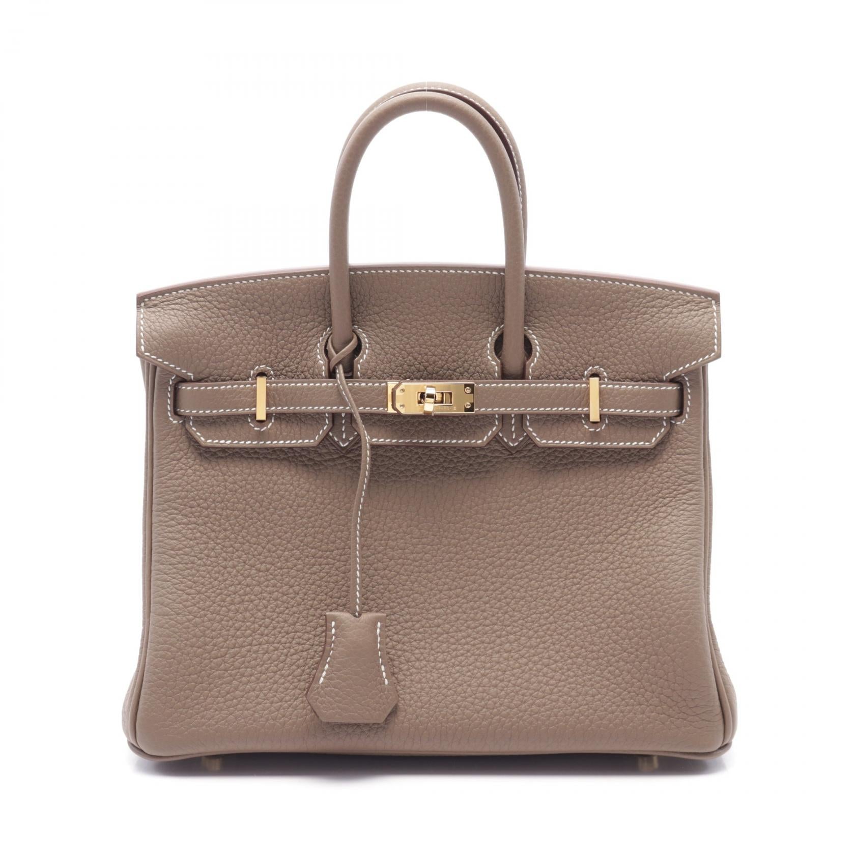 Hermes Birkin 25 Togo Handbag Beige