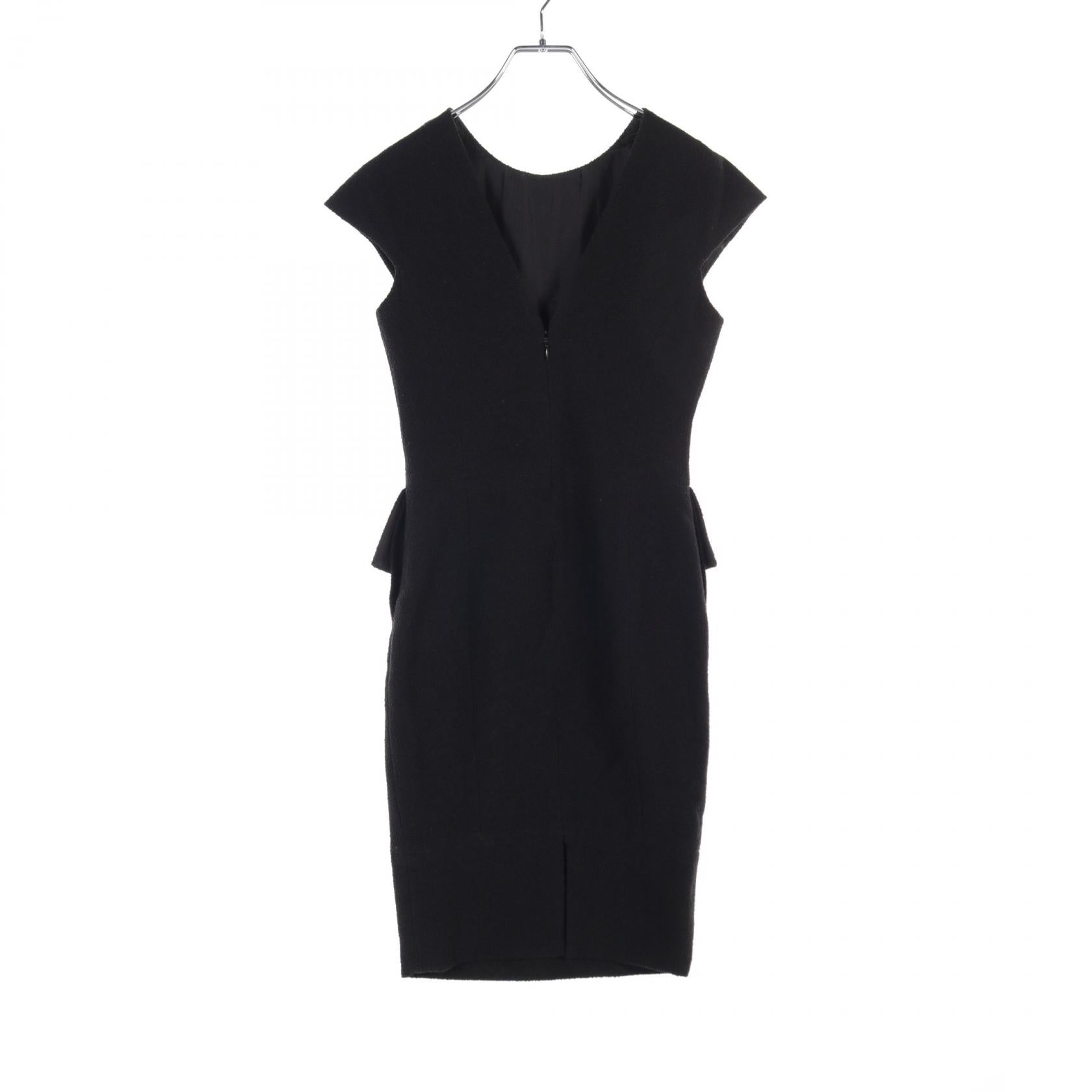 Chanel Wool Silk Dress Black P42639