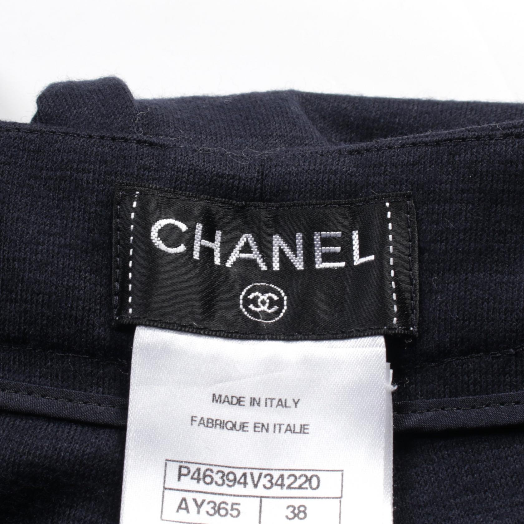 Chanel Wool Pants Navy P46394V34220