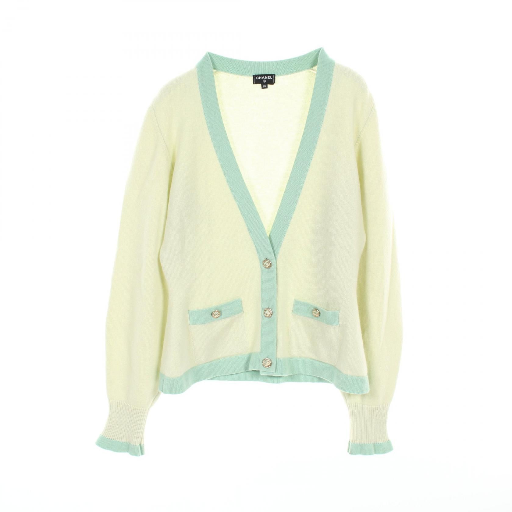 Chanel button cardigan top