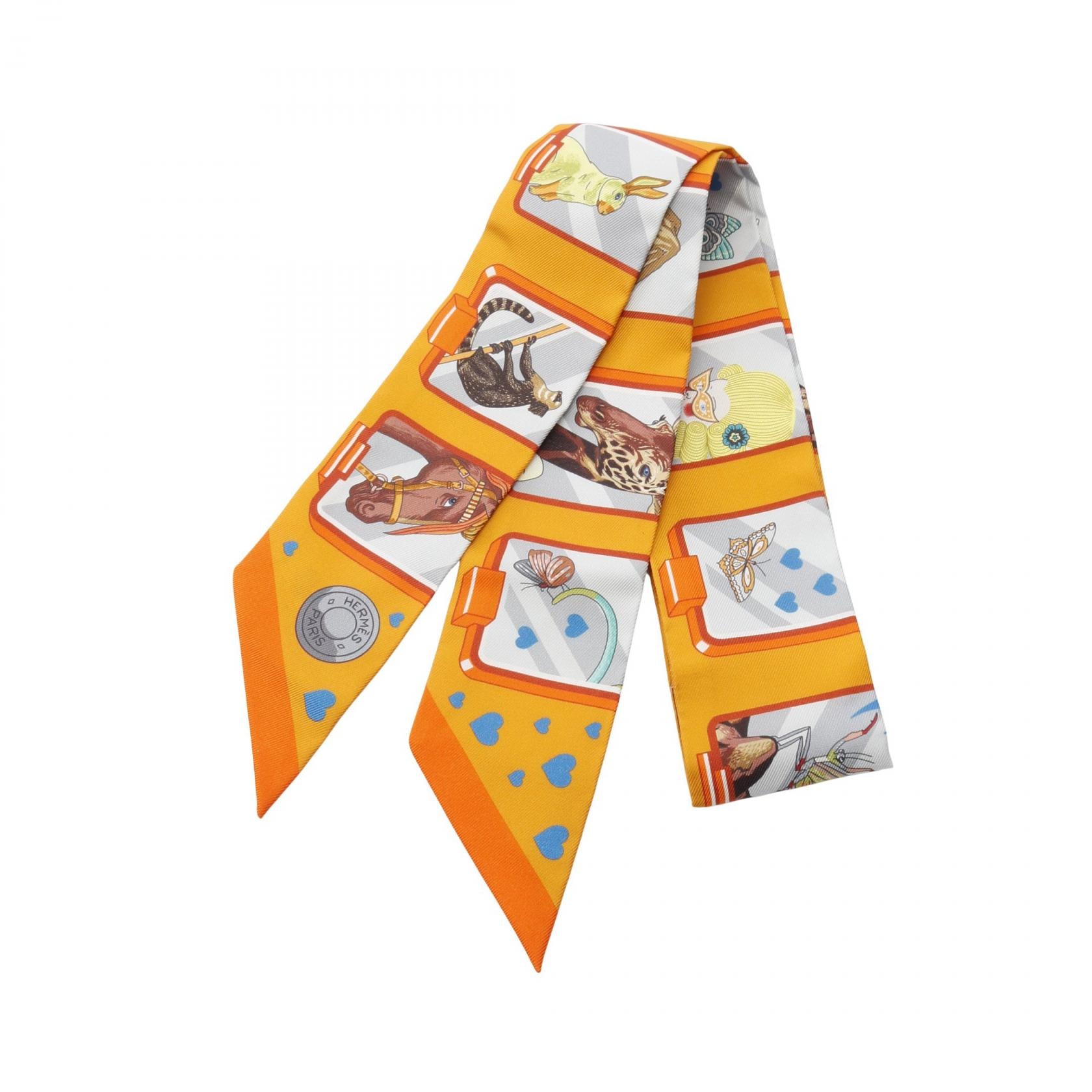 Hermes HERMES STORY Silk Scarf