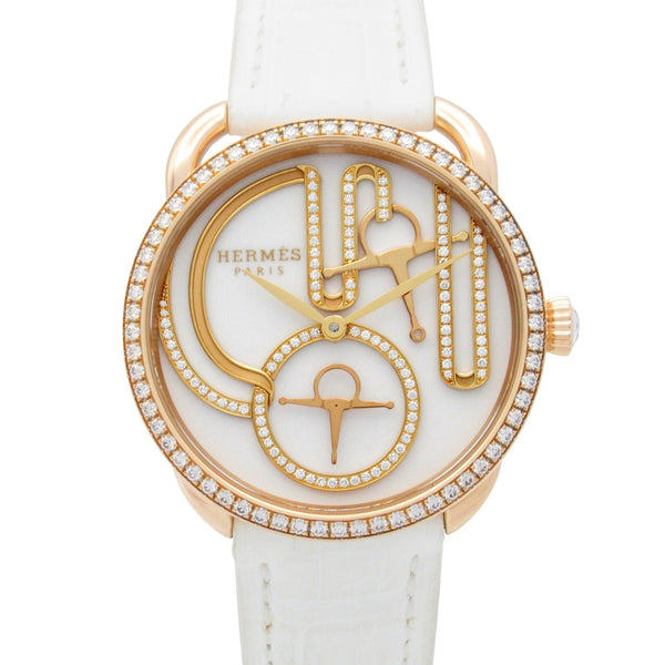 Hermes Arceau Grand Turalura Au750 Diamond Watch