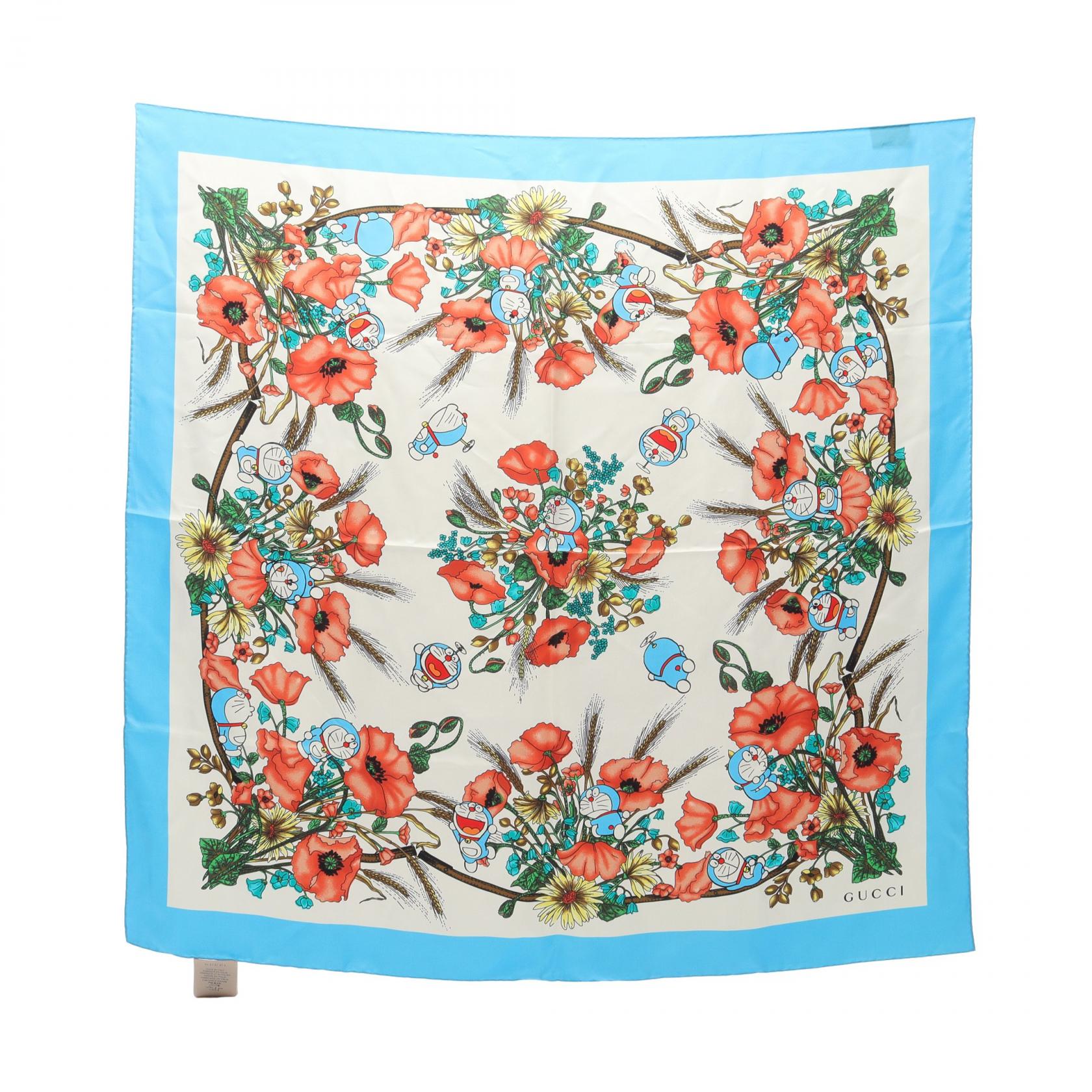 Gucci GUCCI × DORAEMON Silk Scarf