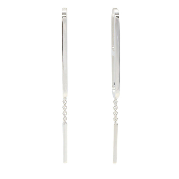 Hermes Ever Chaine d’Ancre Silver Earrings