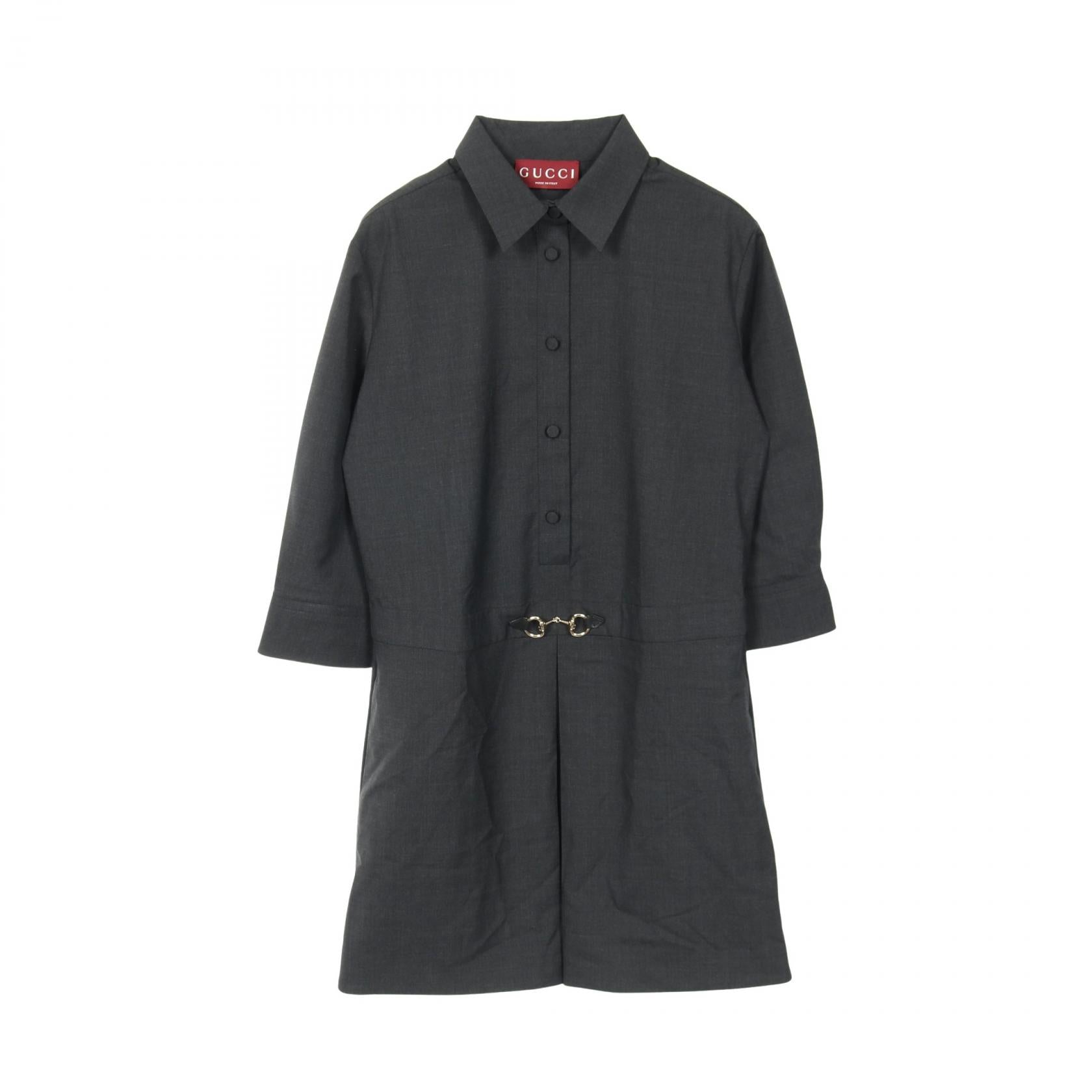 Gucci Horsebit Wool Dress