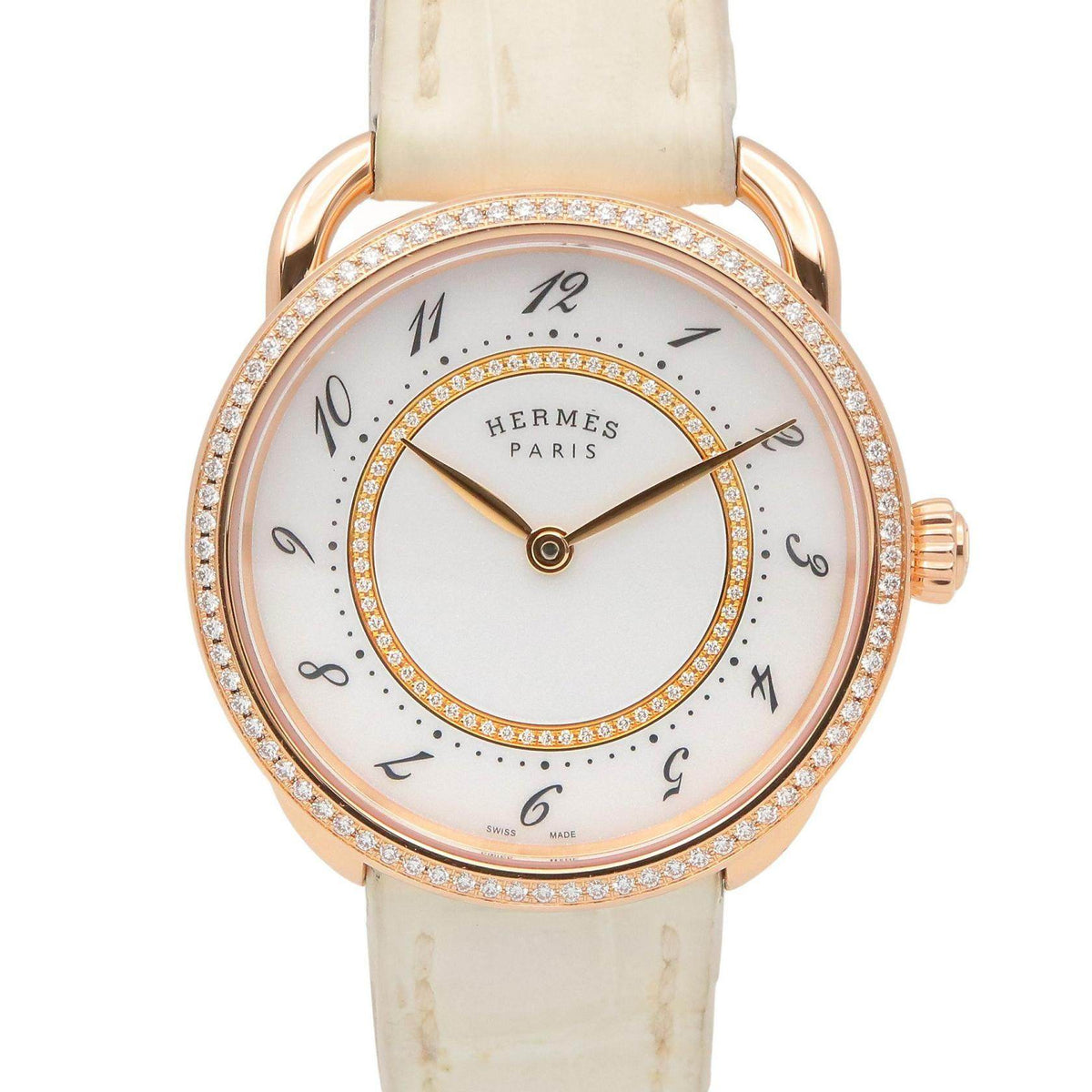 Hermes Arceau Au750 Diamond Watch