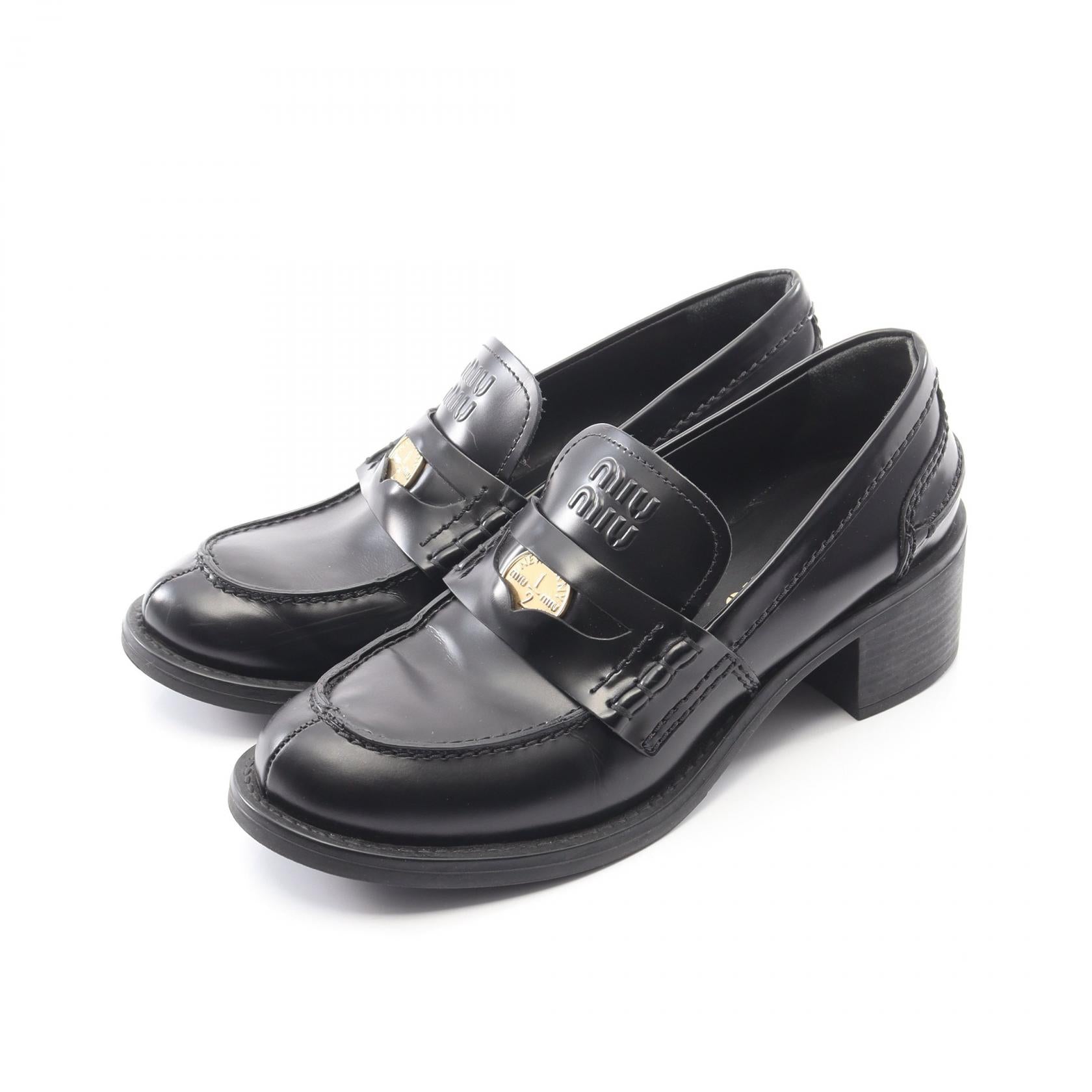 Miu Miu Blush Leather Loafers