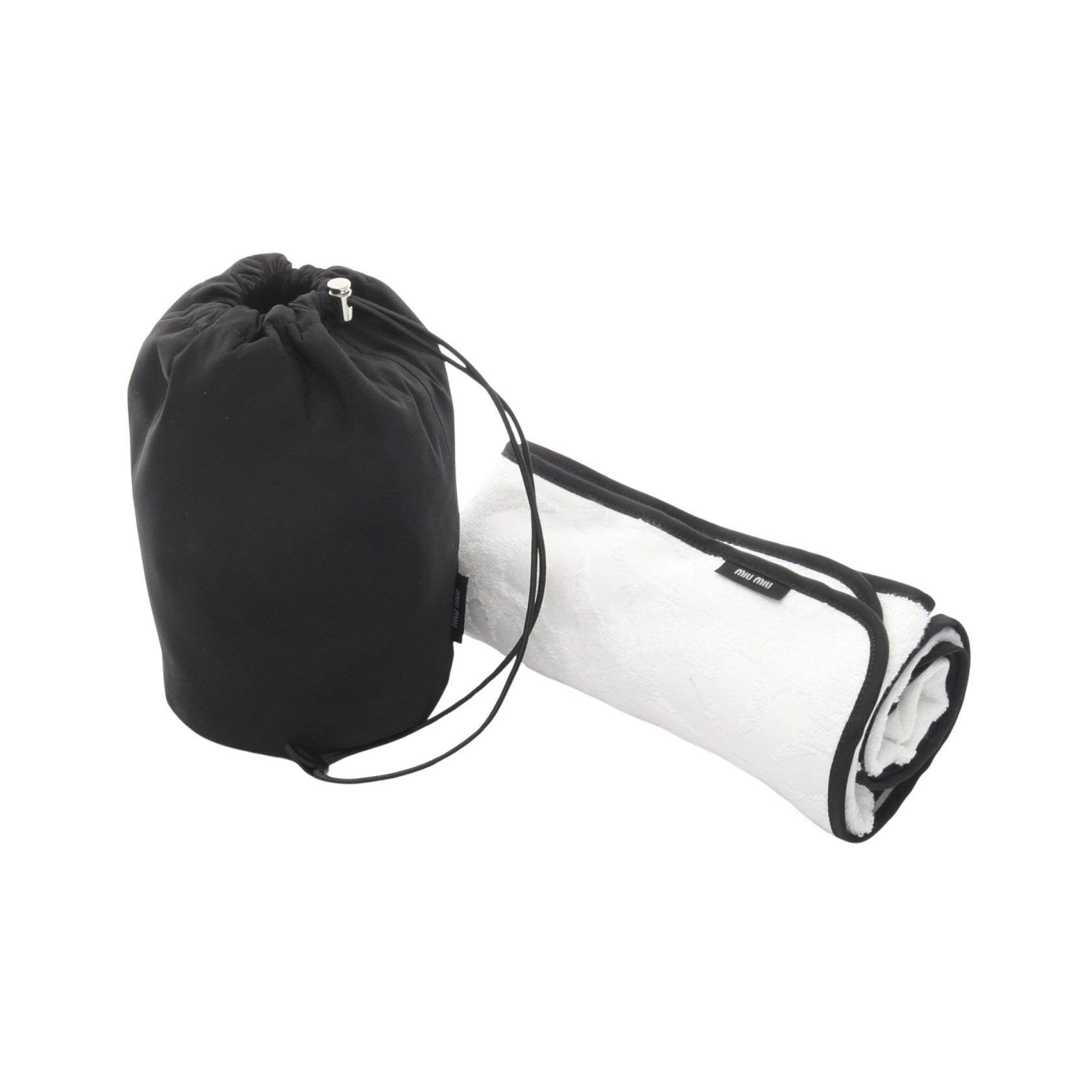 Miu Miu Nylon Cotton Drawstring Pouch