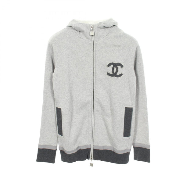 CHANEL Logo Cotton Hoodie