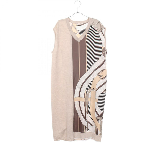 Hermes Twillaine Silk Wool Dress