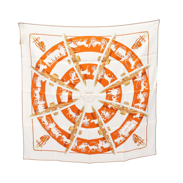 Hermes Carre70 PARIS qui ROULE Silk Scarf