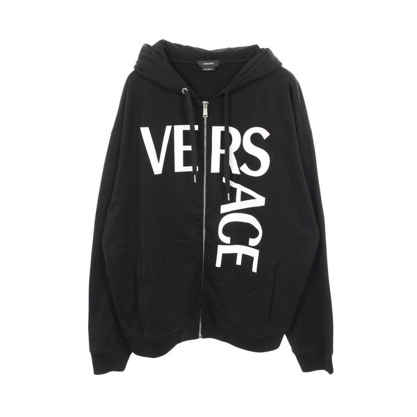 Versace Logo Print Cotton Hoodie