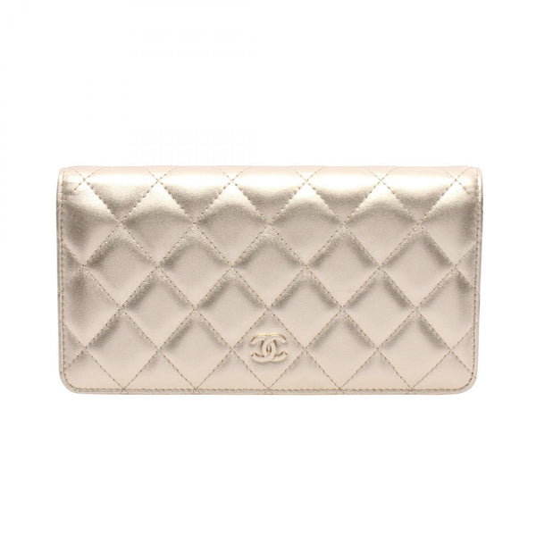 Chanel Matelasse Lambskin Long Bifold Wallet