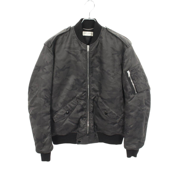 Saint Laurent Paris Camouflage Nylon Jacket