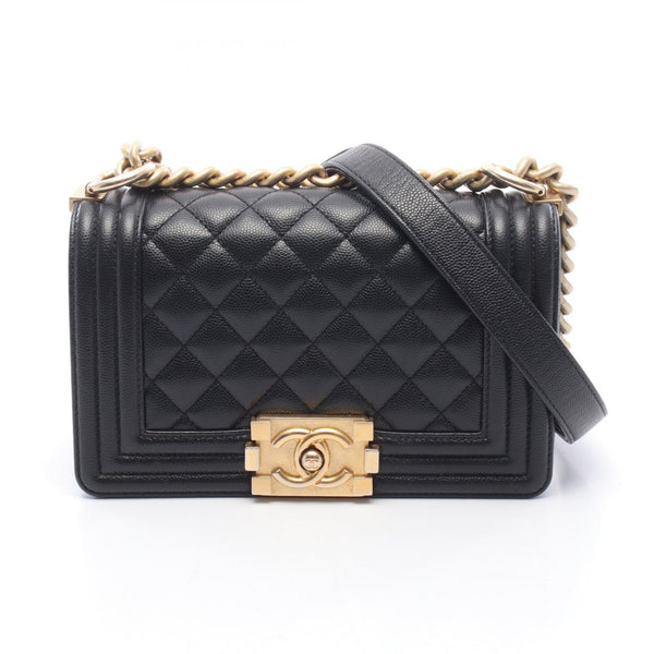CHANEL Boy Chanel Grained Calf Shoulder Bag
