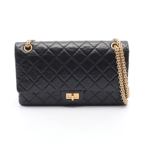 CHANEL 2.55 Lambskin Double Flap Shoulder Bag