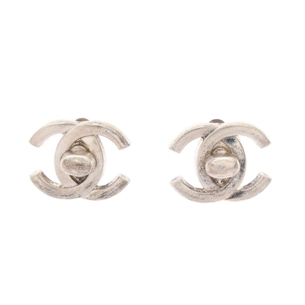 Chanel Coco Mark Turnlock Earrings