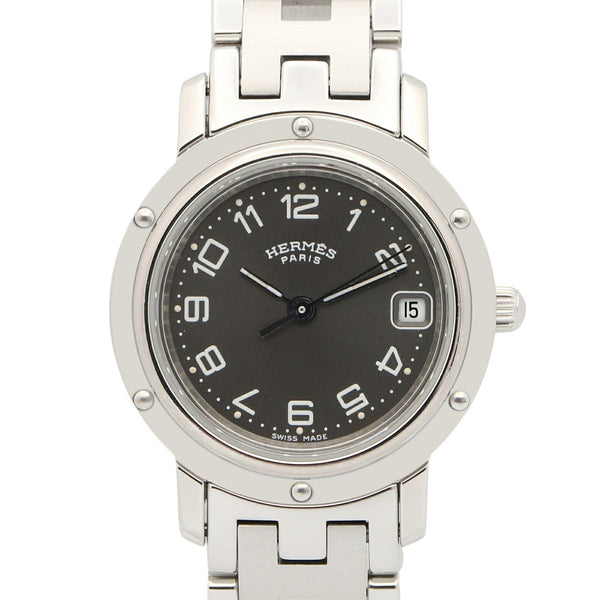 Hermes Clipper Stainless Steel Watch