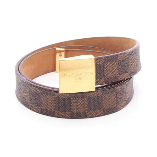 Louis Vuitton Sangle Carre Damier PVC Coated Canvas Belt