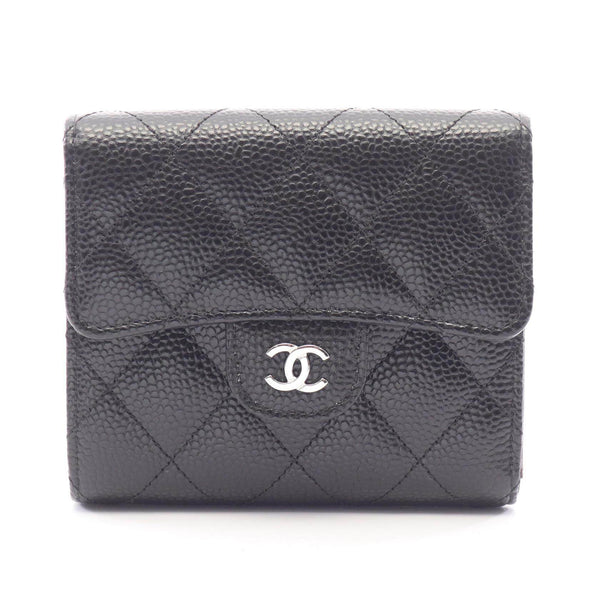 Chanel Classic Small Flap Wallet Caviar Leather Wallet