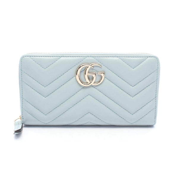GUCCIGGMARMONTZIPAROUNDWALLETLAMBSKIN
