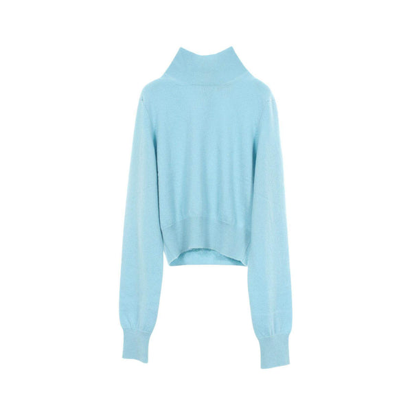 Chanel Cashmere High Neck Knit Top