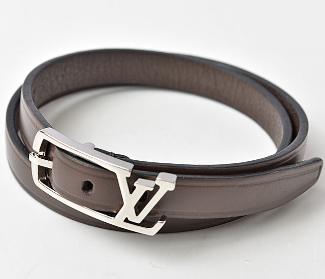 Louis Vuitton Leather Bracelet M6258D in Excellent Condition