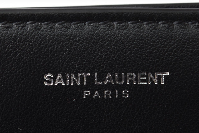 Yves Saint Laurent Men's Bifold Wallet, Black/Multicolor, Calf Leather in Pristine Condition