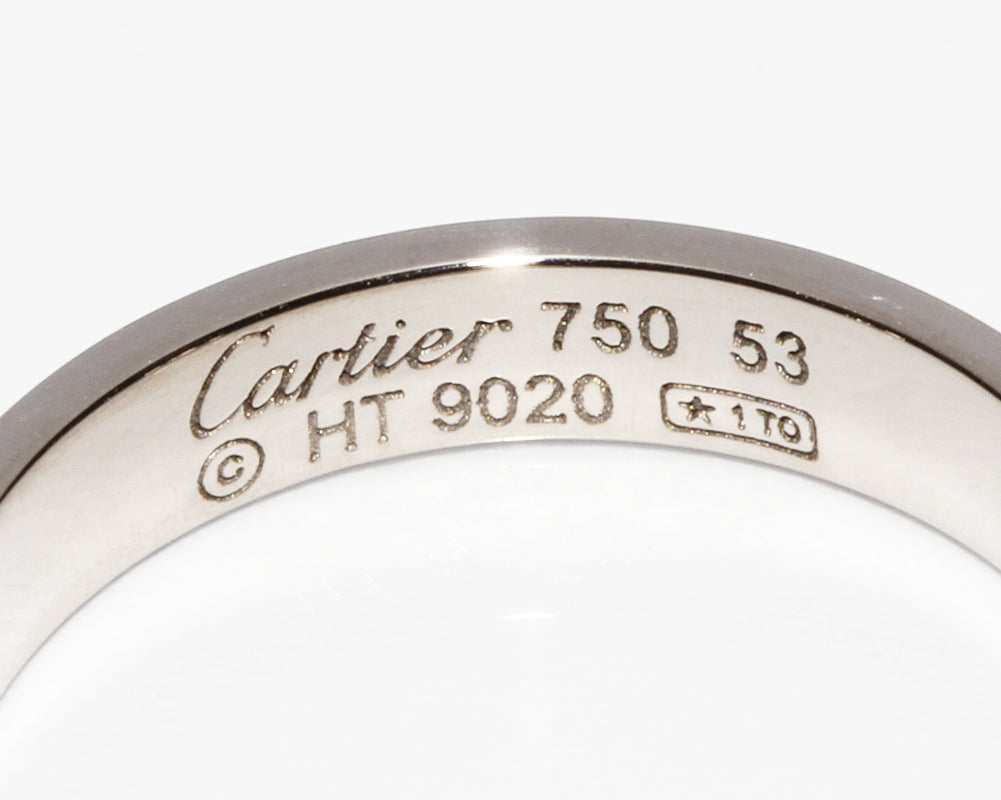 Cartier K18WG Mini Love Ring B40851 in Great Condition