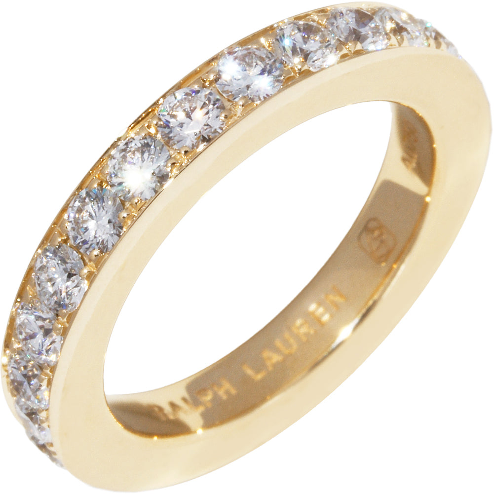 Ralph Lauren K18YG Diamond Eternity Ring Full Diamond