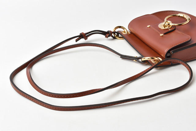 Chloe TESS Mini Shoulder Bag/Pouch with Strap, Brown