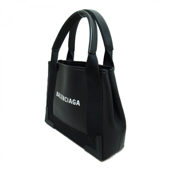 Leather Navy Cabas XS Tote