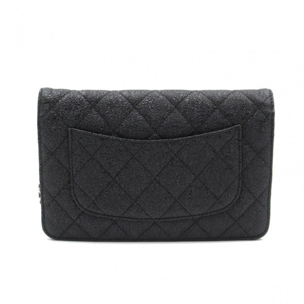 CC Quilted Leather Wallet on Chain