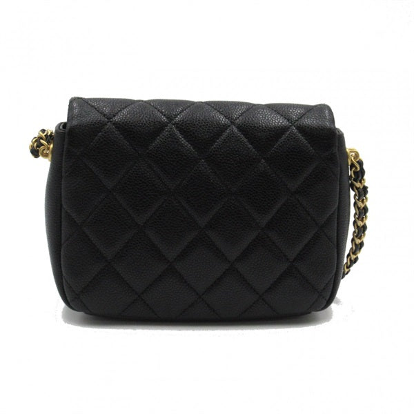 Mini Quilted Caviar Medallion Single Flap Bag AS2528