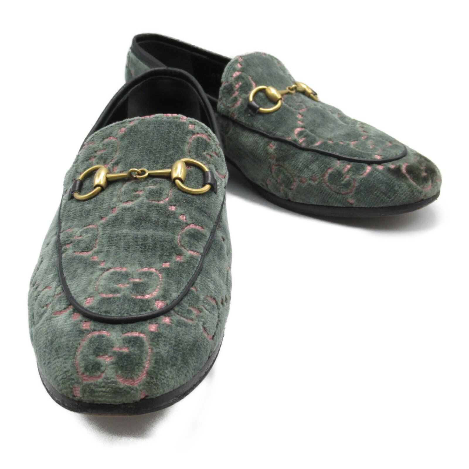 Gucci Horsebit GG Loafers Fabric Velour