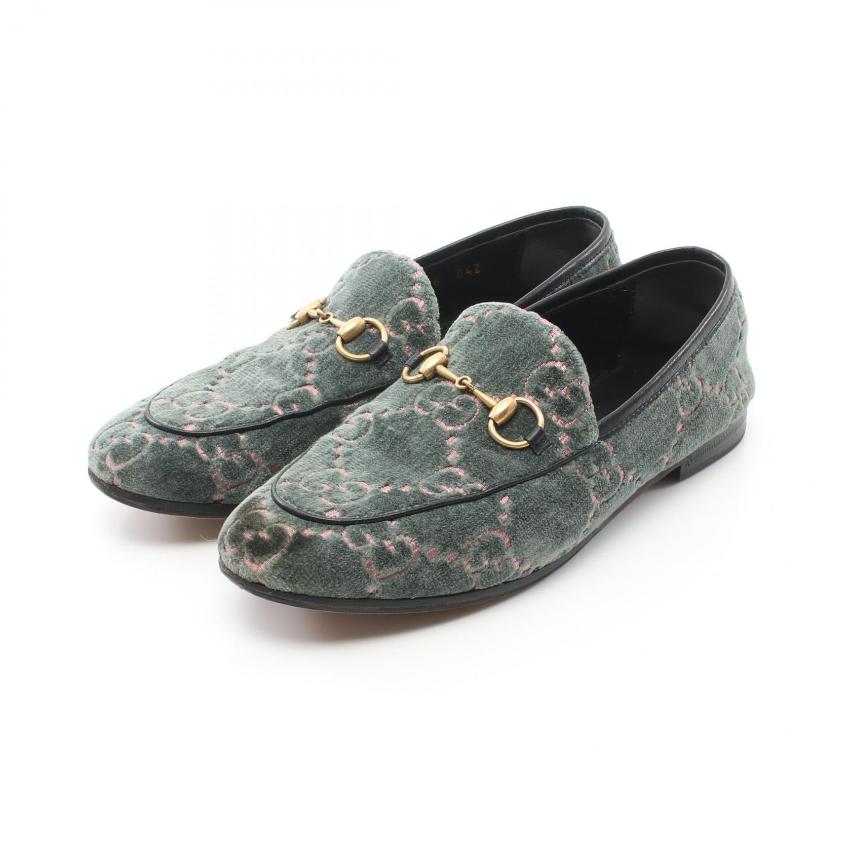 Gucci Horsebit GG Loafers Fabric Velour