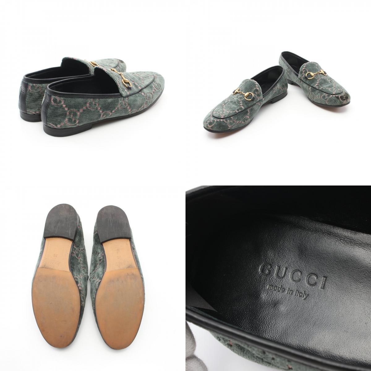 Gucci Horsebit GG Loafers Fabric Velour