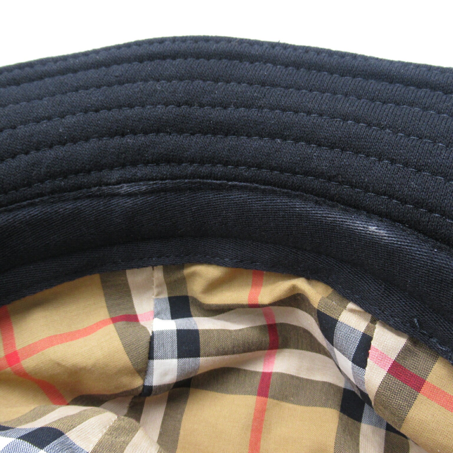 Burberry Logo Bucket Hat Cotton Black