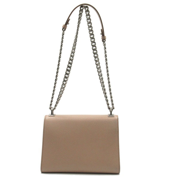 Saffiano Cuir Monochrome Chain Shoulder Bag 1BD127