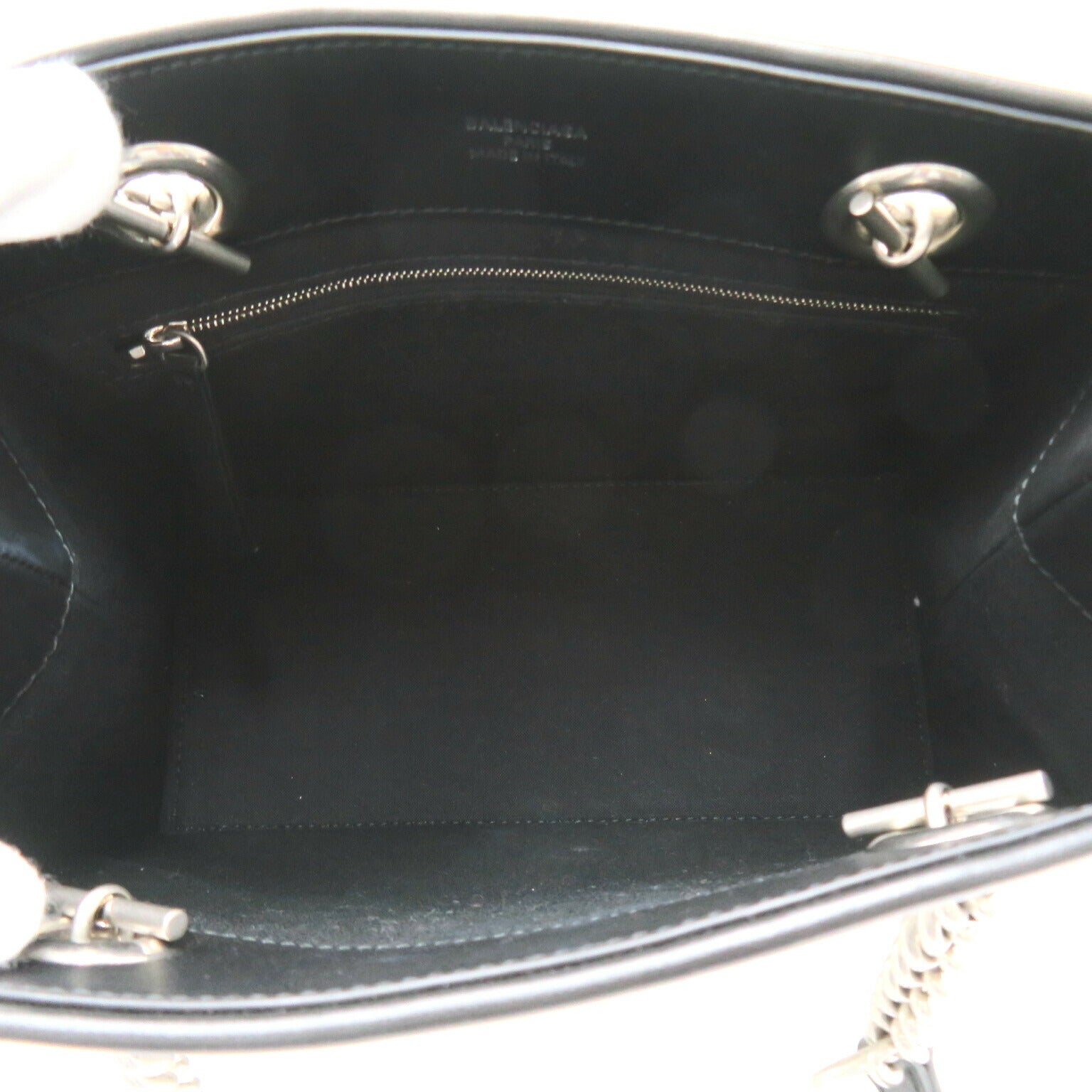 Balenciaga Cotton Leather Small Tote Bag