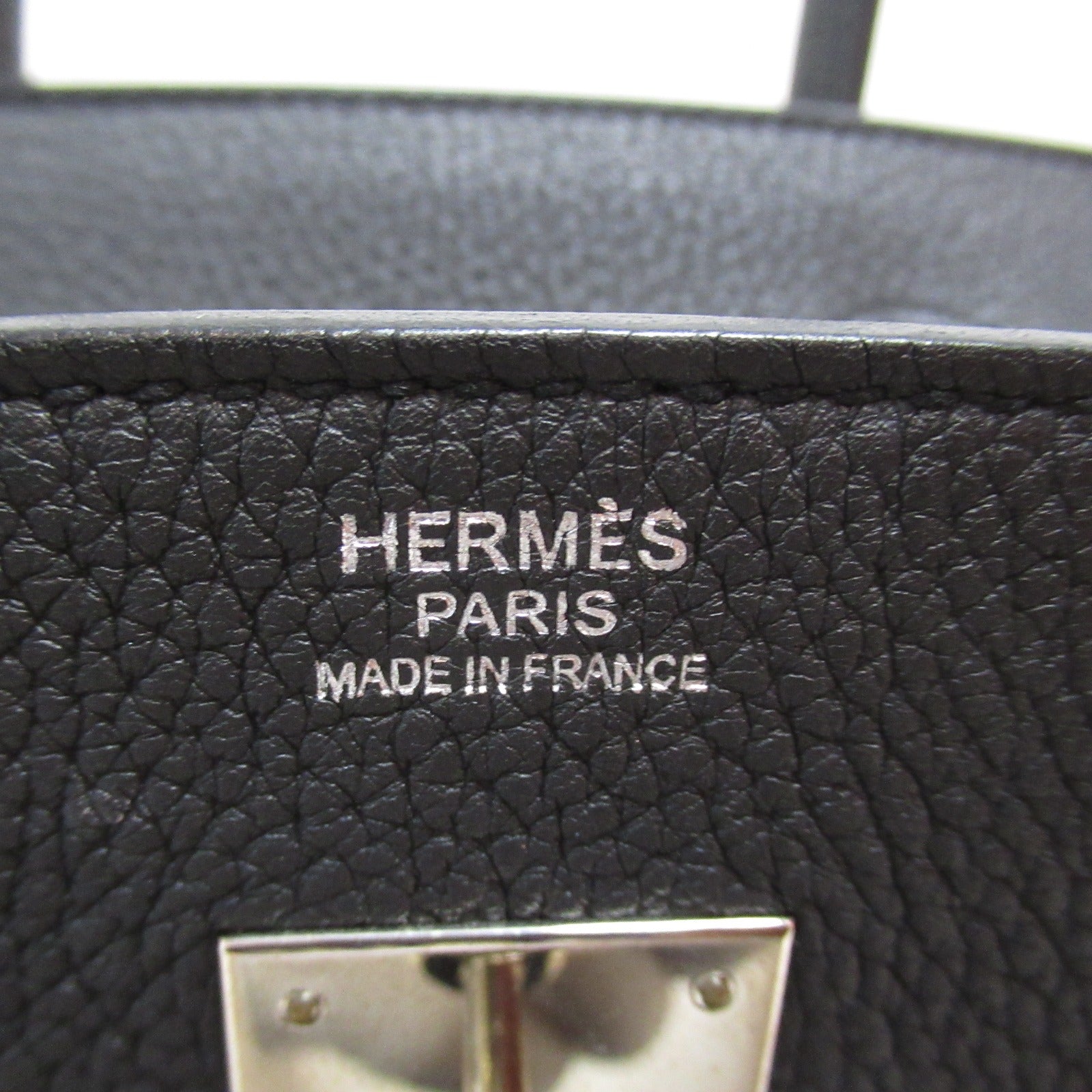 Hermes Birkin 30 Togo Leather Handbag Black