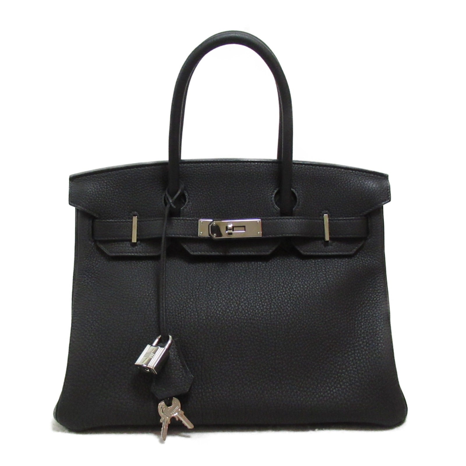 Hermes Birkin 30 Togo Leather Handbag Black