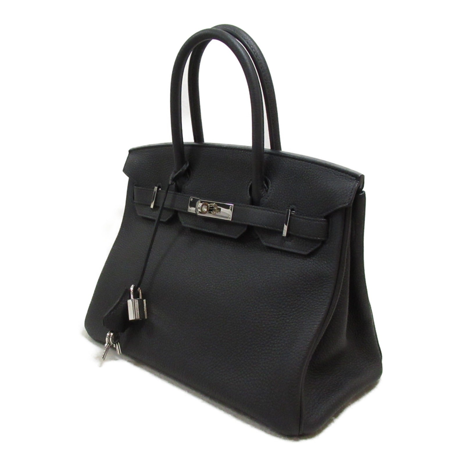 Hermes Birkin 30 Togo Leather Handbag Black