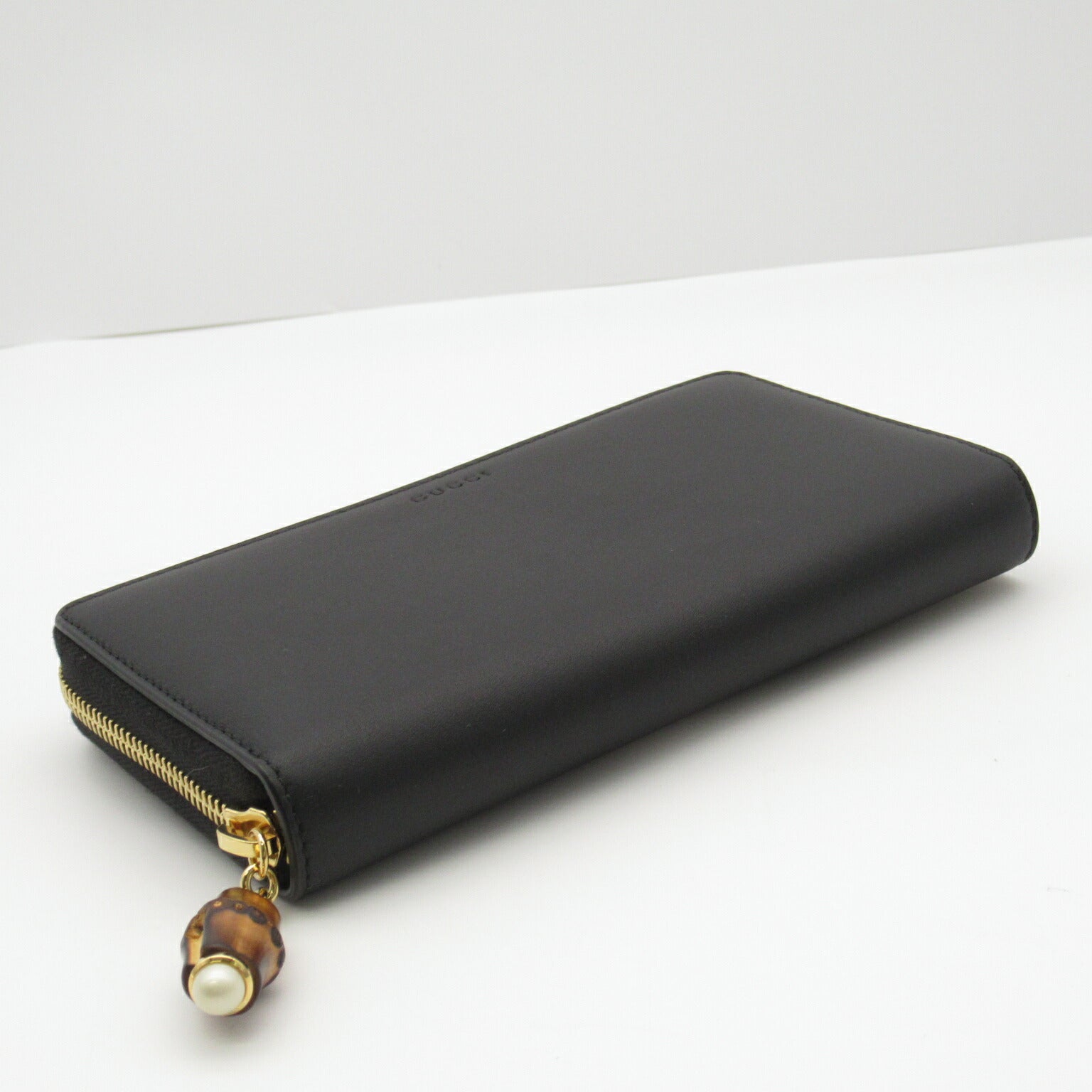 Gucci Bamboo Leather Long Wallet 453158