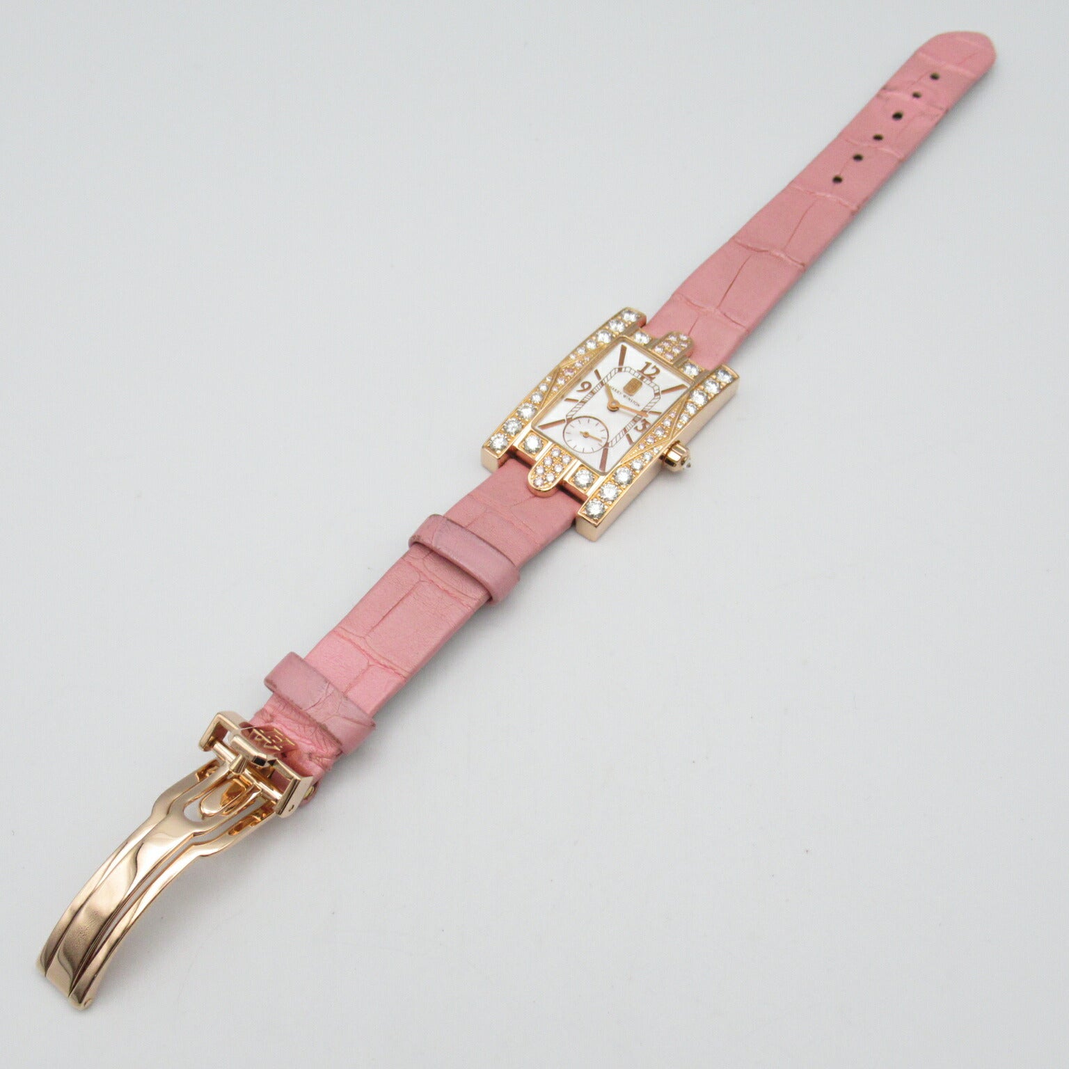 Harry Winston Avenue Aurora Watch K18PG Pink Gold