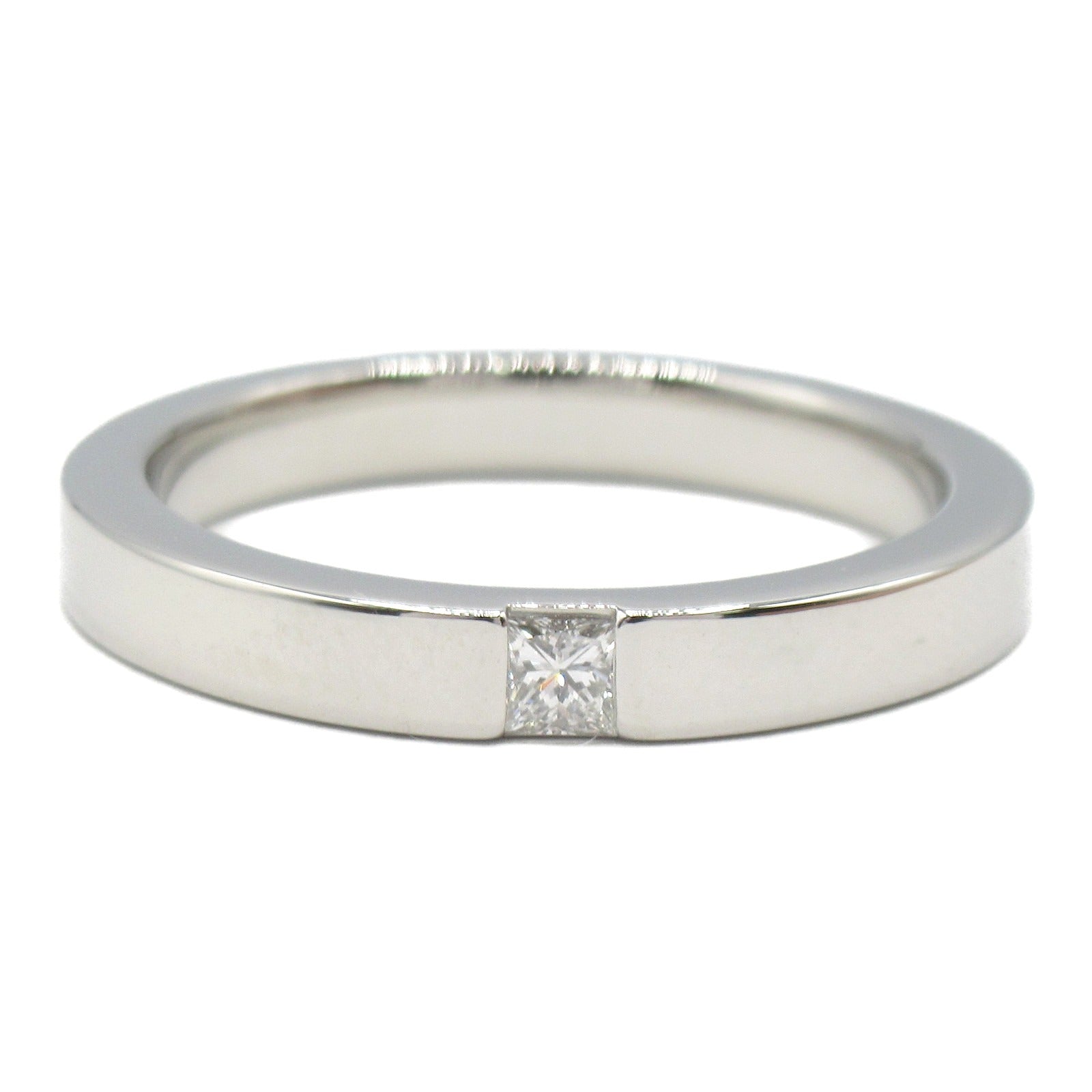 Harry Winston Platinum Diamond Princess Cut Ring