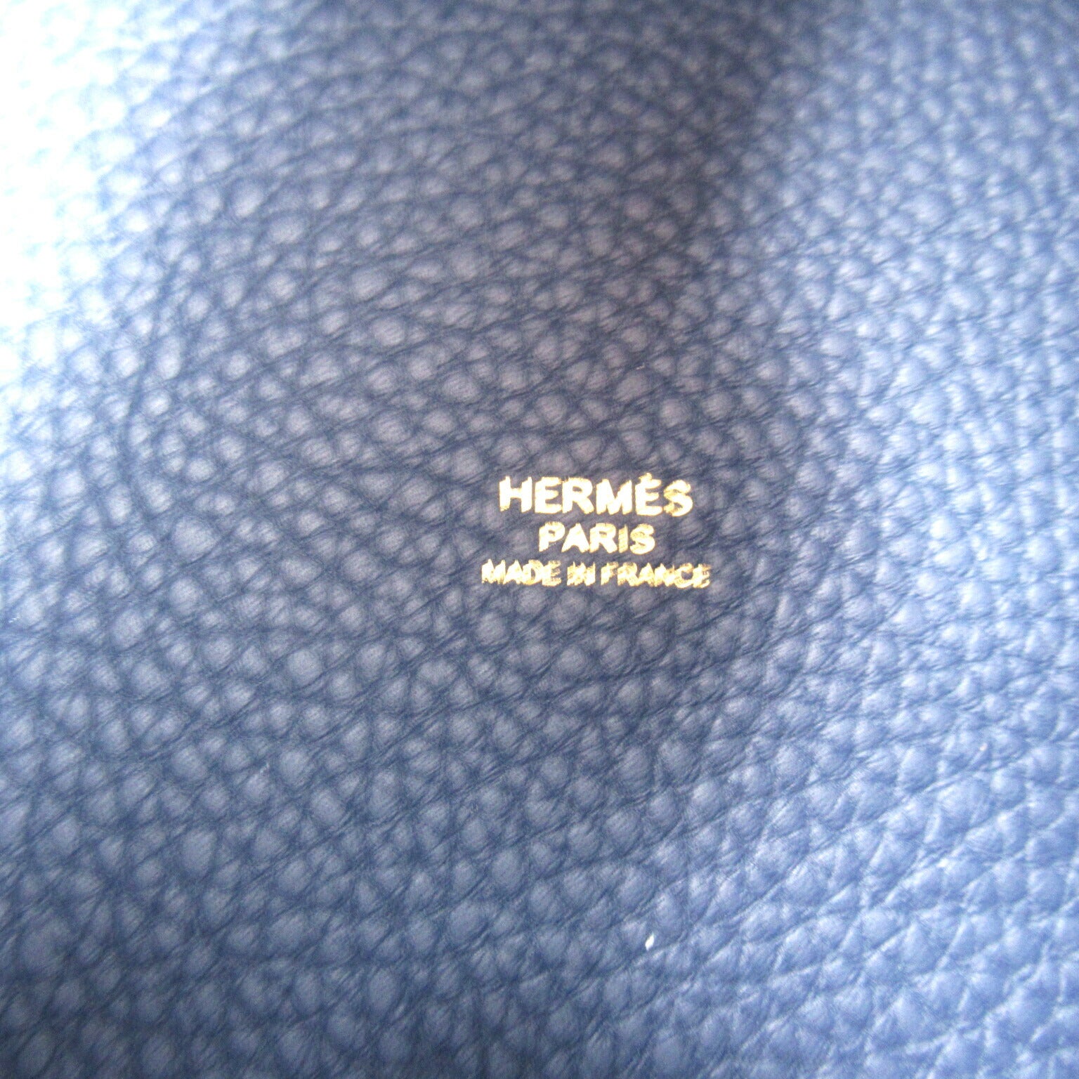 Hermes Picotin Lock PM Handbag Navy Leather