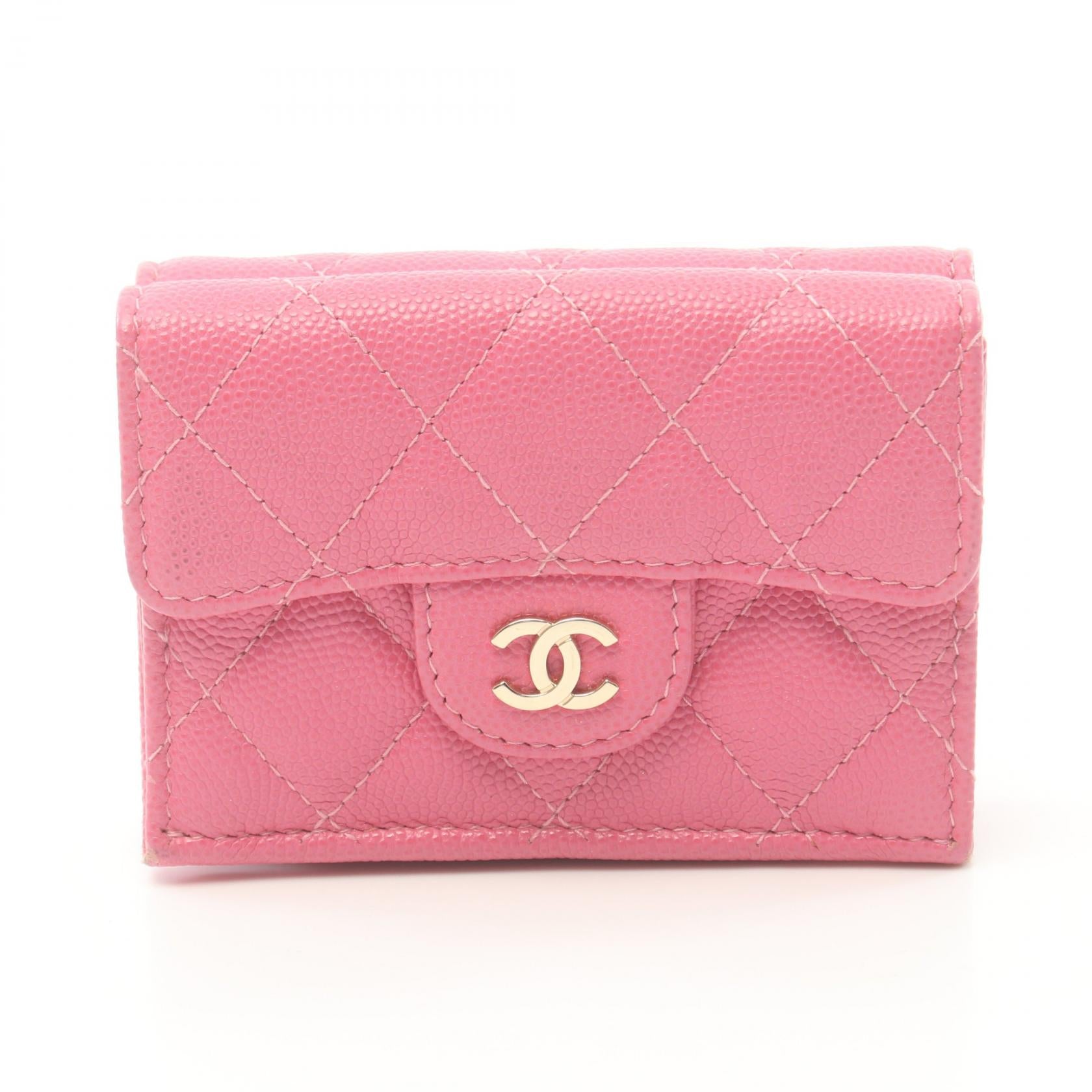 Chanel Classic Small Flap Wallet Leather Short Wallet AP0230 in Very Good Condition