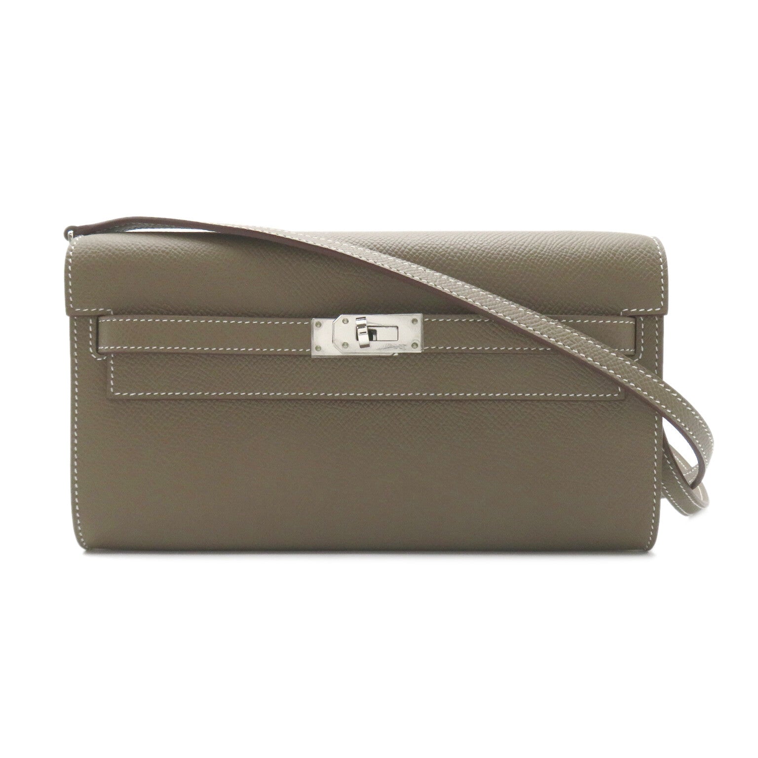 Hermes Kelly Long To Go Leather Shoulder Bag